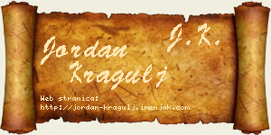Jordan Kragulj vizit kartica